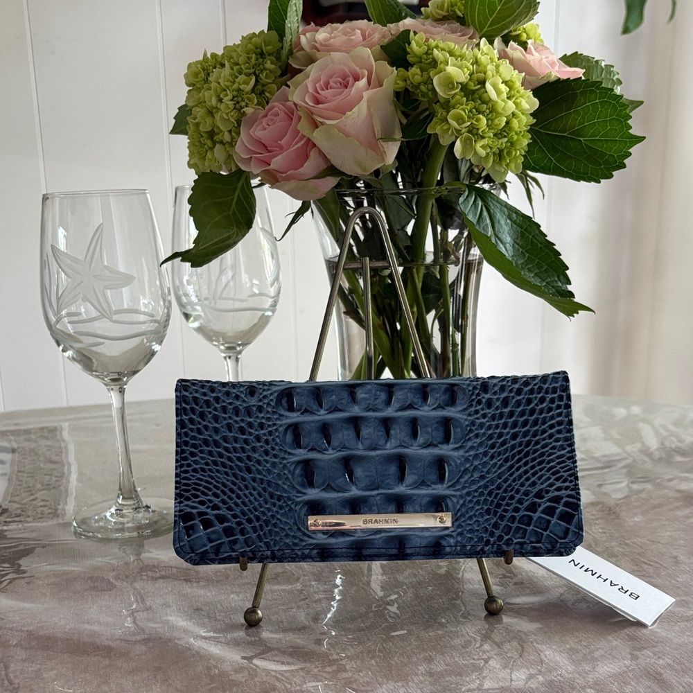 NWT Brahmin blue serenade Ady wallet